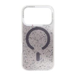 glitter diamond magnetic case iphone 17 pro max black 1