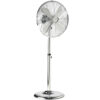 Golvfläkt 40 cm i krommetall med oscillering