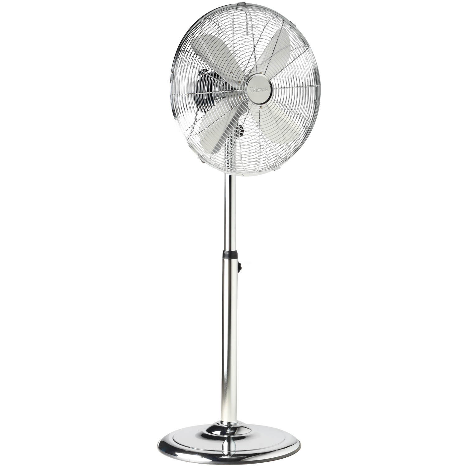Golvfläkt 40 cm i krommetall med oscillering