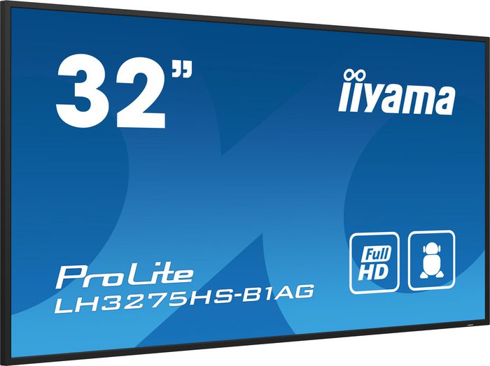 iiyama 32″ kompakt signage som kösystem