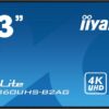iiyama ProLite LH4360UHS-B2AG 43″ digital signage-skärm sidovy med HDMI, USB och RS-232C