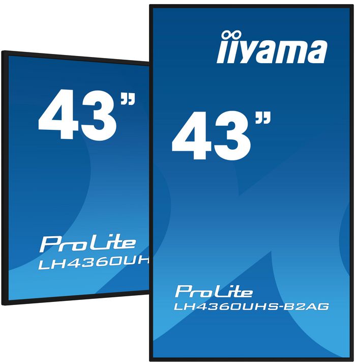 iiyama ProLite LH4360UHS-B2AG 43 tum 4K UHD digital signage framifrån