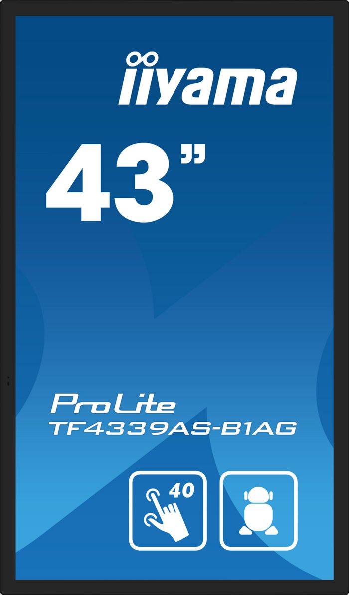 iiyama TF4339AS-B1AG 43 tum touchskärm sidovy