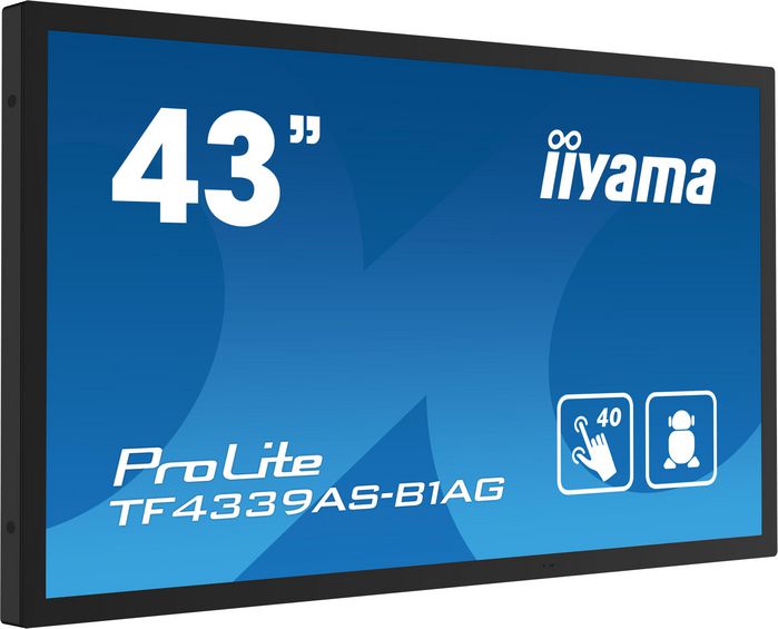 iiyama 43″ touchbord face-up läge för museum
