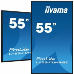 iiyama ProLite LH5541UHS-B2 55 tum 4K IPS digital signage framifrån glansig