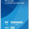 iiyama LH5581UHSG-1AG 55 tum vit signage-skärm sidovy slim design