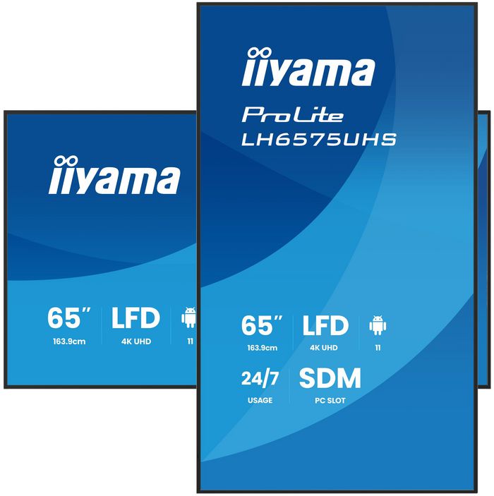 iiyama LH6575UHS-B2AG 65 tum signage video wall Daisy Chain MST