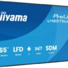 iiyama 65″ IPS signage bakvy med SDM-L PC-slot och VESA 400x400