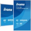iiyama ProLite LH6581UHSG-1AG 65 tum 4K Gallery Line vit ram framifrån