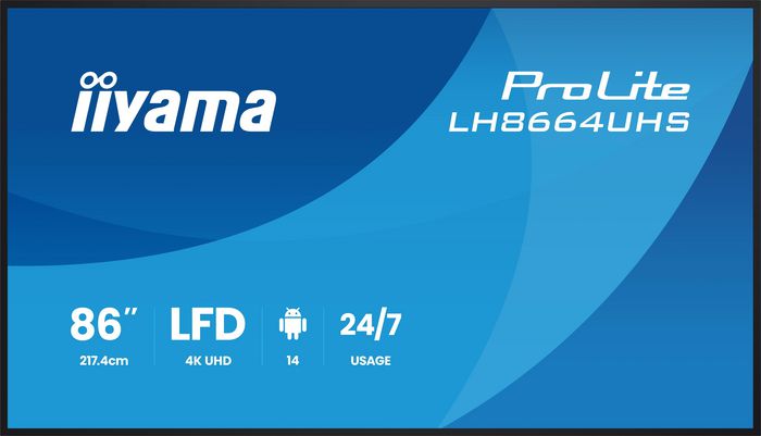 iiyama 86″ Premium signage i stor konferenssal