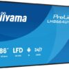 iiyama 86″ signage i hotellobby med IPS DLED-panel