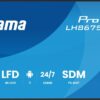 iiyama LH8675UHS-B2AG 86 tum IPS digital signage videovägg vy 1