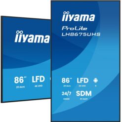 iiyama ProLite LH8675UHS-B2AG 86 tum 4K UHD digital signage framifrån