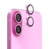 iPhone 16/16 Plus Kameralins med metallram - Lila