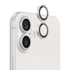 iPhone 16/16 Plus Kameralins med metallram - Vit