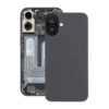 iPhone 16 Baksida Glas med Magnet och Kameralins - Svart