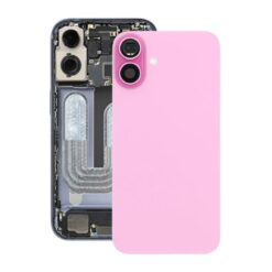 iPhone 16 Plus Baksida Glas med Magnet och Kameralins - Rosa
