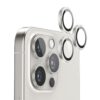iPhone 16 Pro och 16 Pro Max Kameralins med metallram - Vit