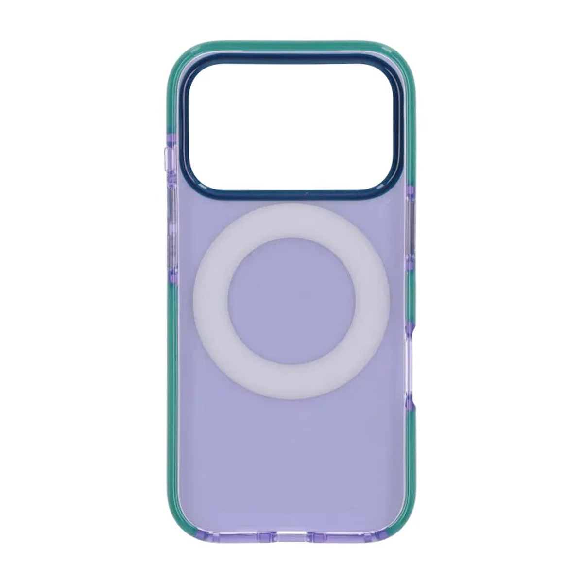 iridescent shockproof case with 360 degree rotatable kickstand for iphone 17 pro purple 4