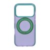 iridescent shockproof case with 360 degree rotatable kickstand for iphone 17 pro purple 5