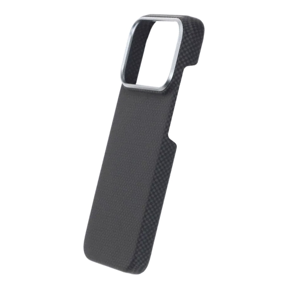 kevlar woven magnetic case iphone 17 pro black plain weave 3