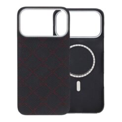 kevlar woven magnetic case iphone 17 pro max black check 3