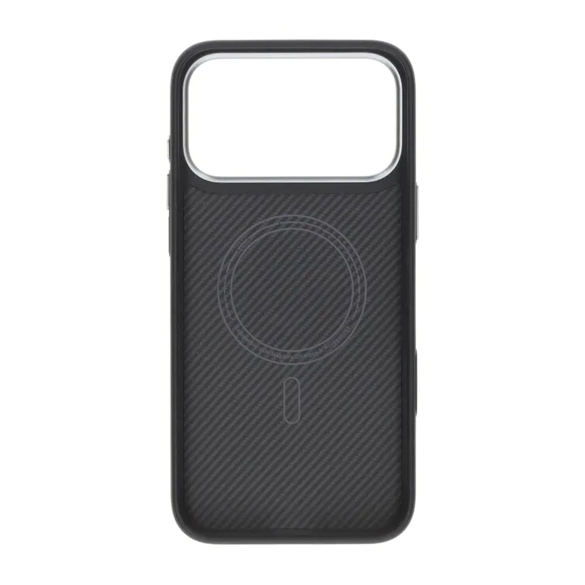 kevlar woven magnetic tpu overmolded case iphone 17 pro max black fine weave 2