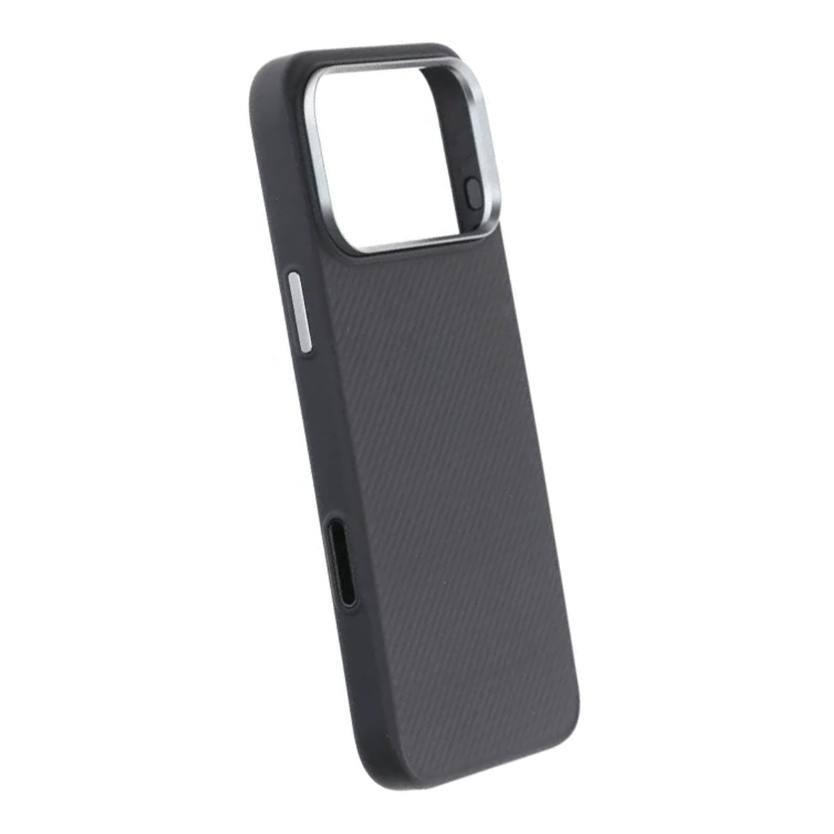 kevlar woven magnetic tpu overmolded case iphone 17 pro max black fine weave 4