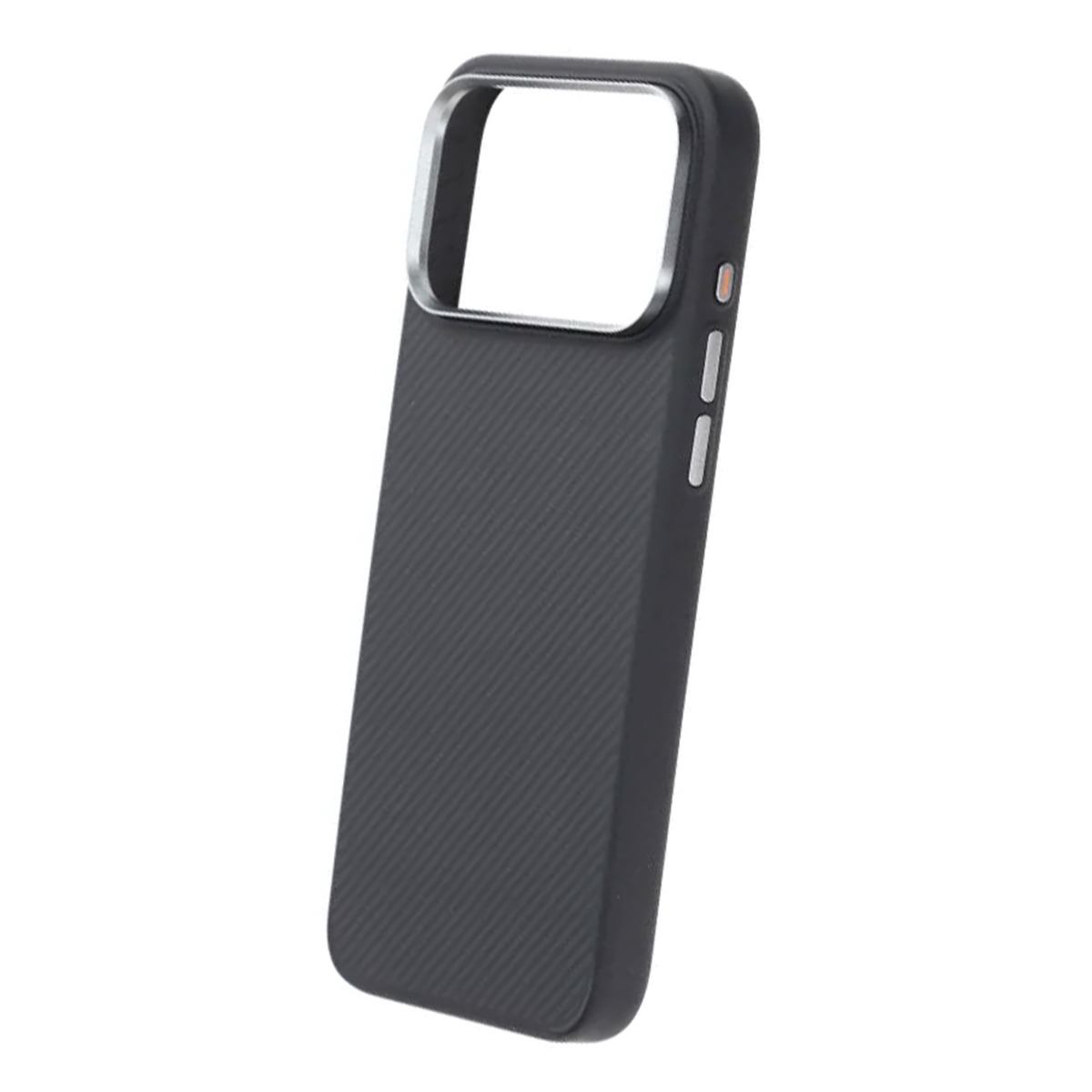 kevlar woven magnetic tpu overmolded case iphone 17 pro max black fine weave 5