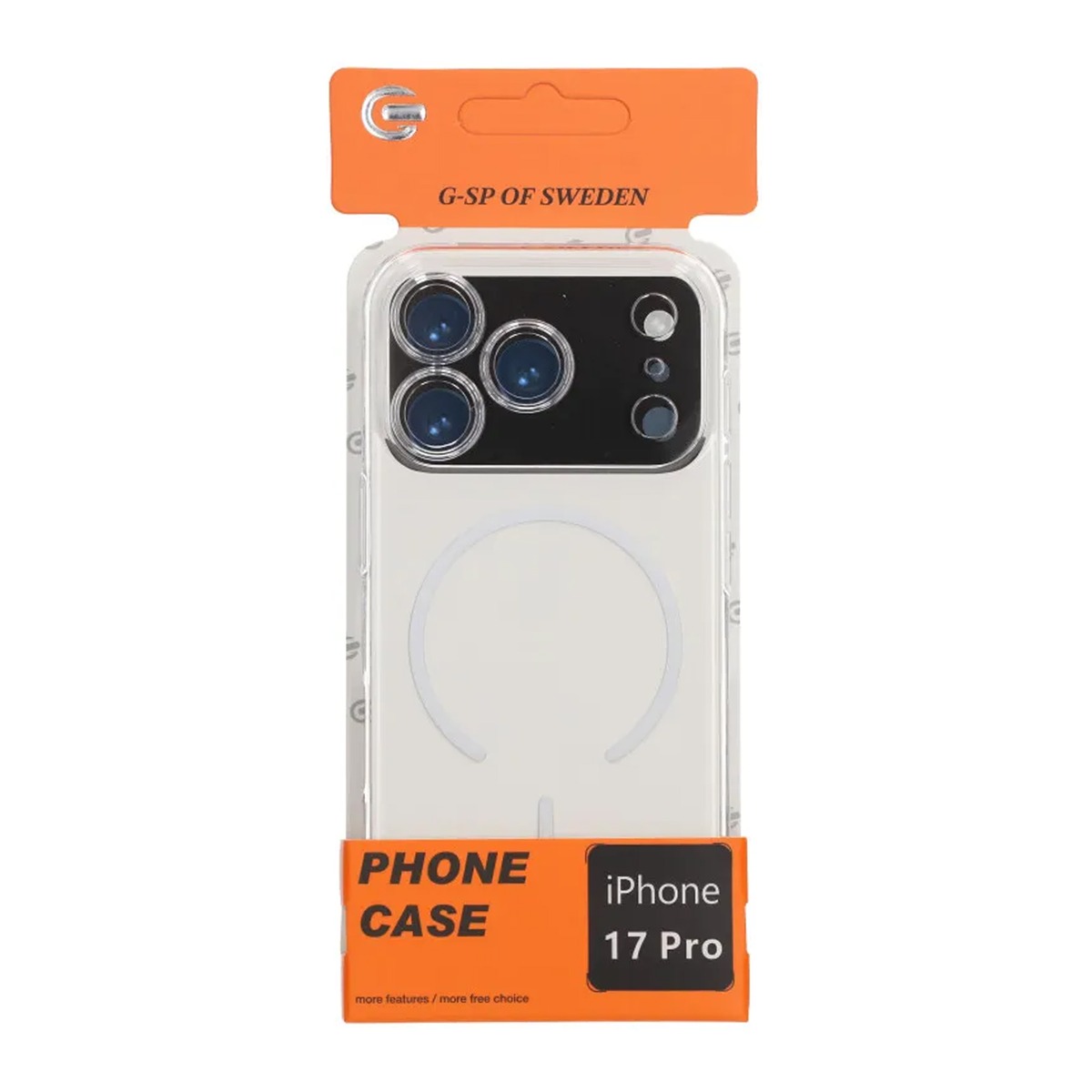 magsafe st tt ligt skal f r iphone 17 pro transparent