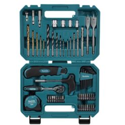 Makita E-15095 60-delars verktygsset med borr, bits och hylsor i väska