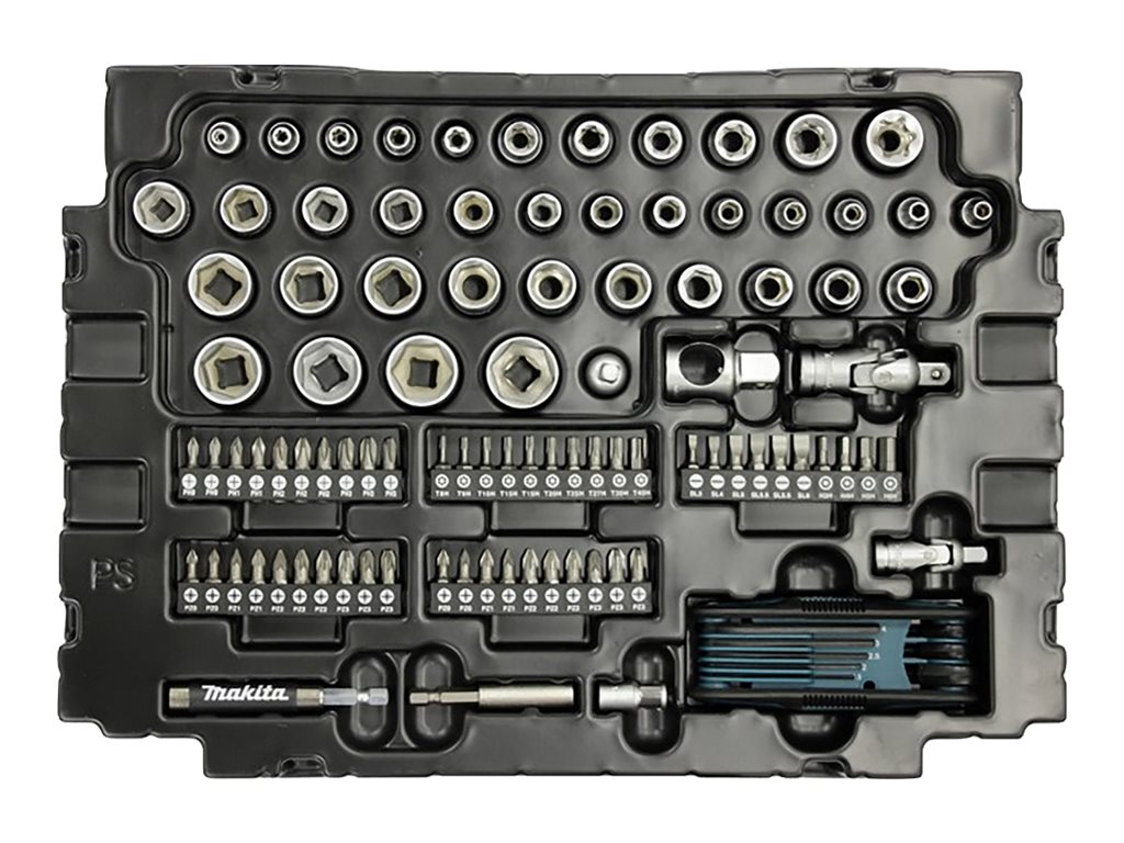 Makita E-08713 Verktygssätt 120 Delar – Komplett Handverktygssats – bild 6