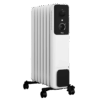 Oljeradiator 1500 W med 7 flänsar och svänghjul