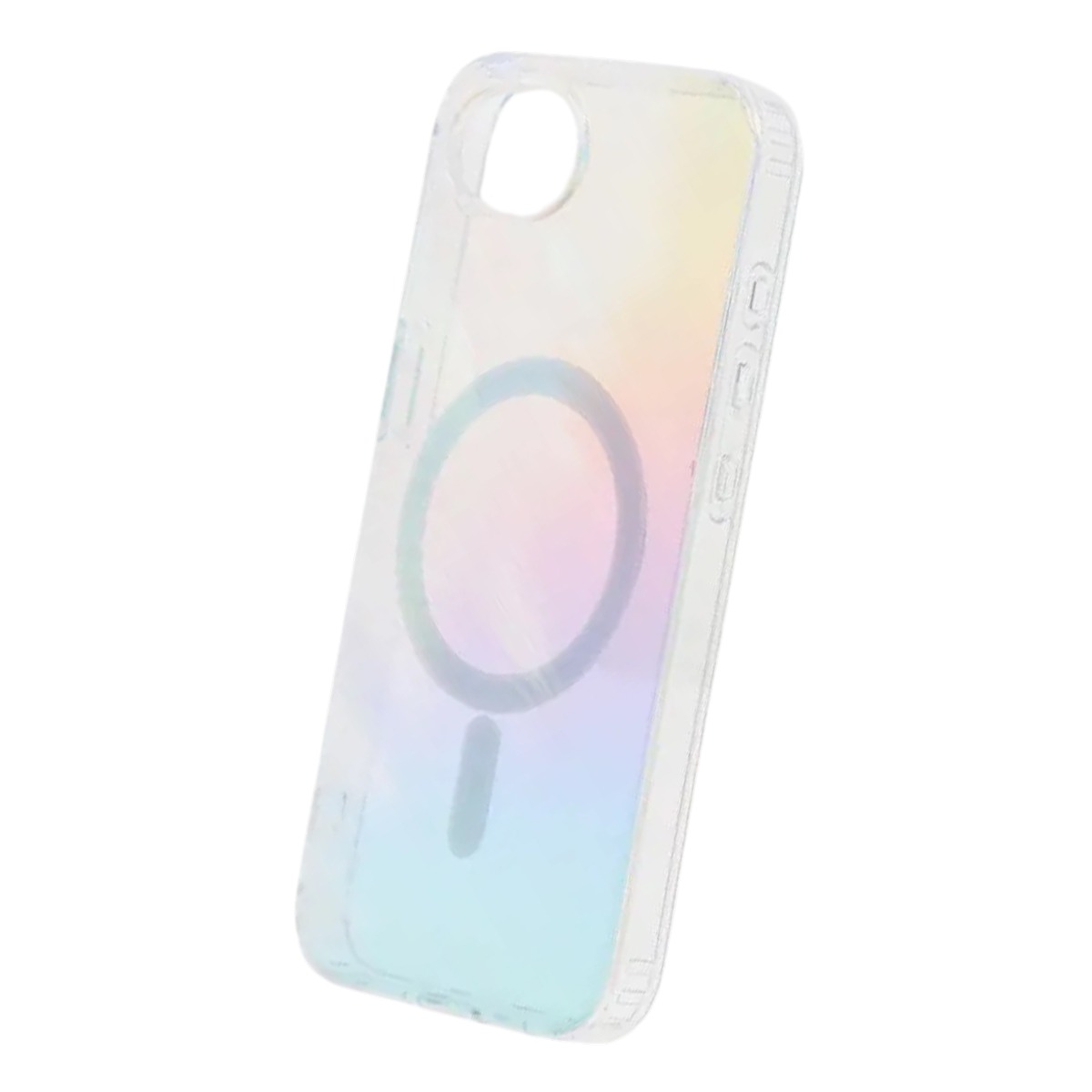shiny color plated feather magnetic case iphone 16e 17e colorful 5