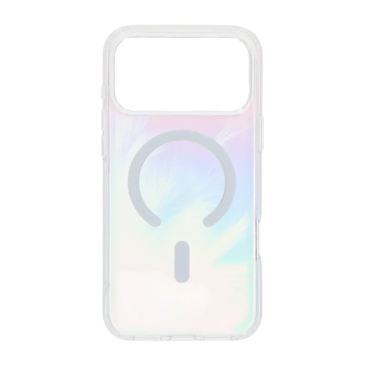shiny color plated feather magnetic case iphone 17 pro colorful 1