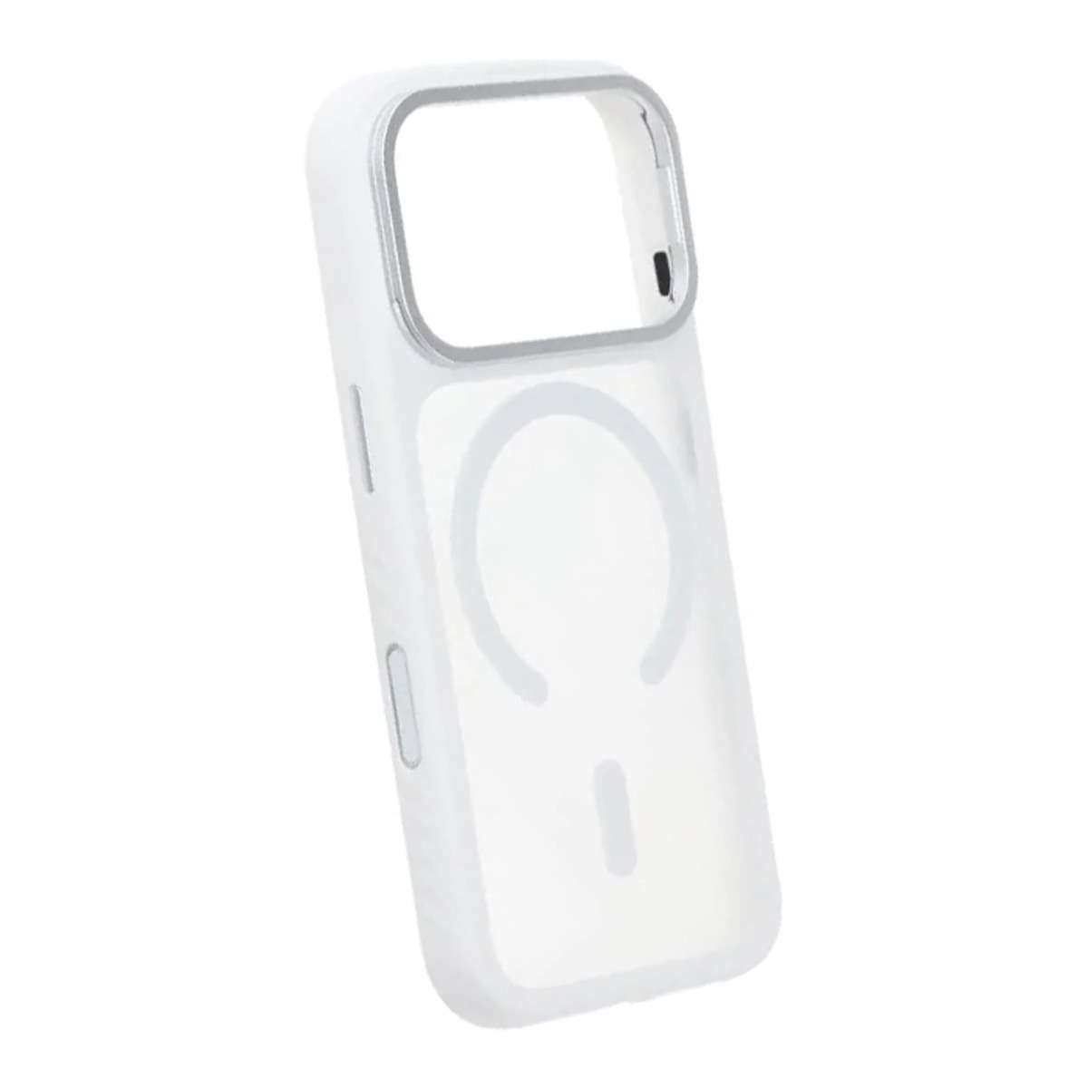 smart mirror skin feel magnetic case with built in lens stand for iphone 17 pro max white 2