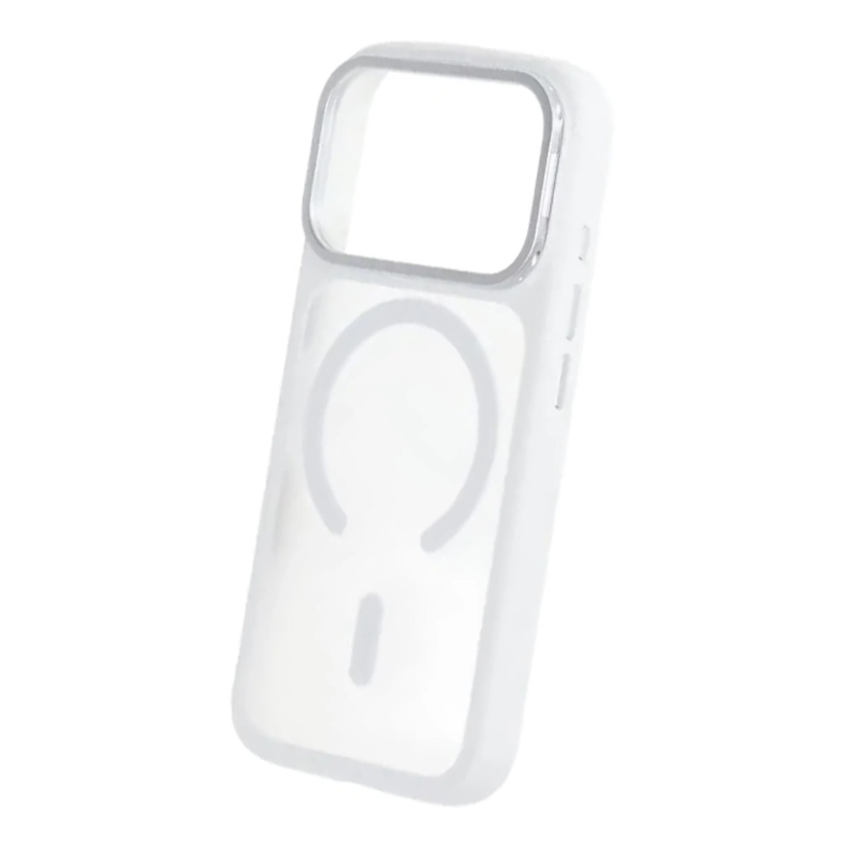 smart mirror skin feel magnetic case with built in lens stand for iphone 17 pro max white 3