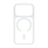 smart mirror skin feel magnetic case with built in lens stand for iphone 17 pro max white 5