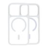 smart mirror skin feel magnetic case with built in lens stand for iphone 17 pro white 3