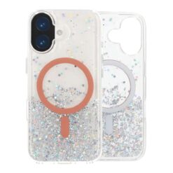 star diamond classic series magsafe glitter case iphone 17 orange 3