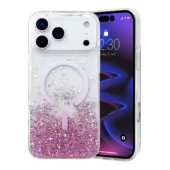 star diamond classic series magsafe glitter case iphone 17 pro max pink 2