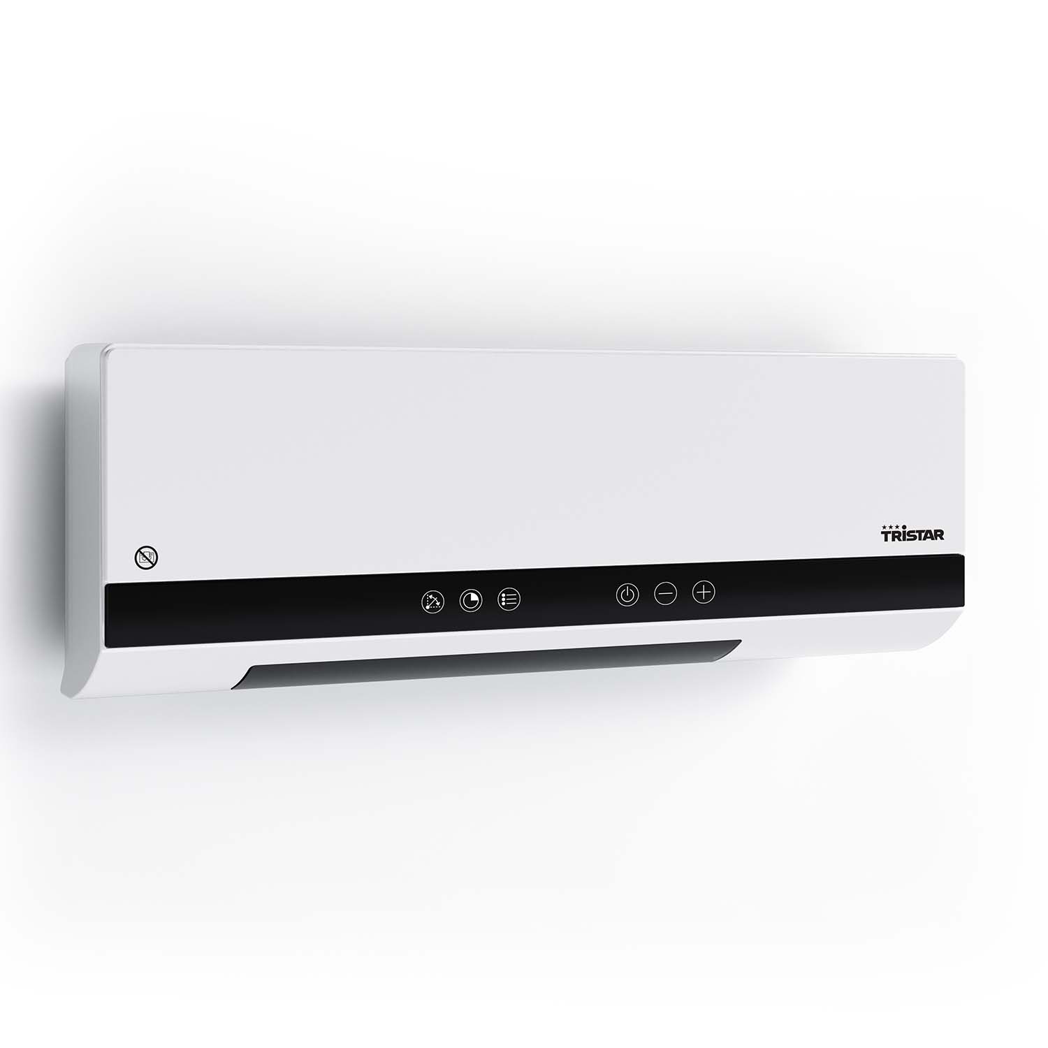 Väggmonterad keramisk värmare 2000 W med oscillering