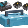 Makita 198116-4 energipaket med 2x BL1860B batterier, DC18RC laddare och MAKPAC-väska