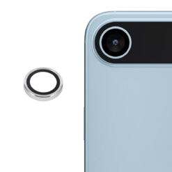 iPhone Air kameralinsskydd härdat glas 9H silver