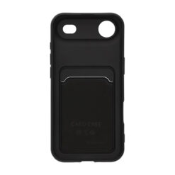iPhone Air silikonskal med korthållare svart