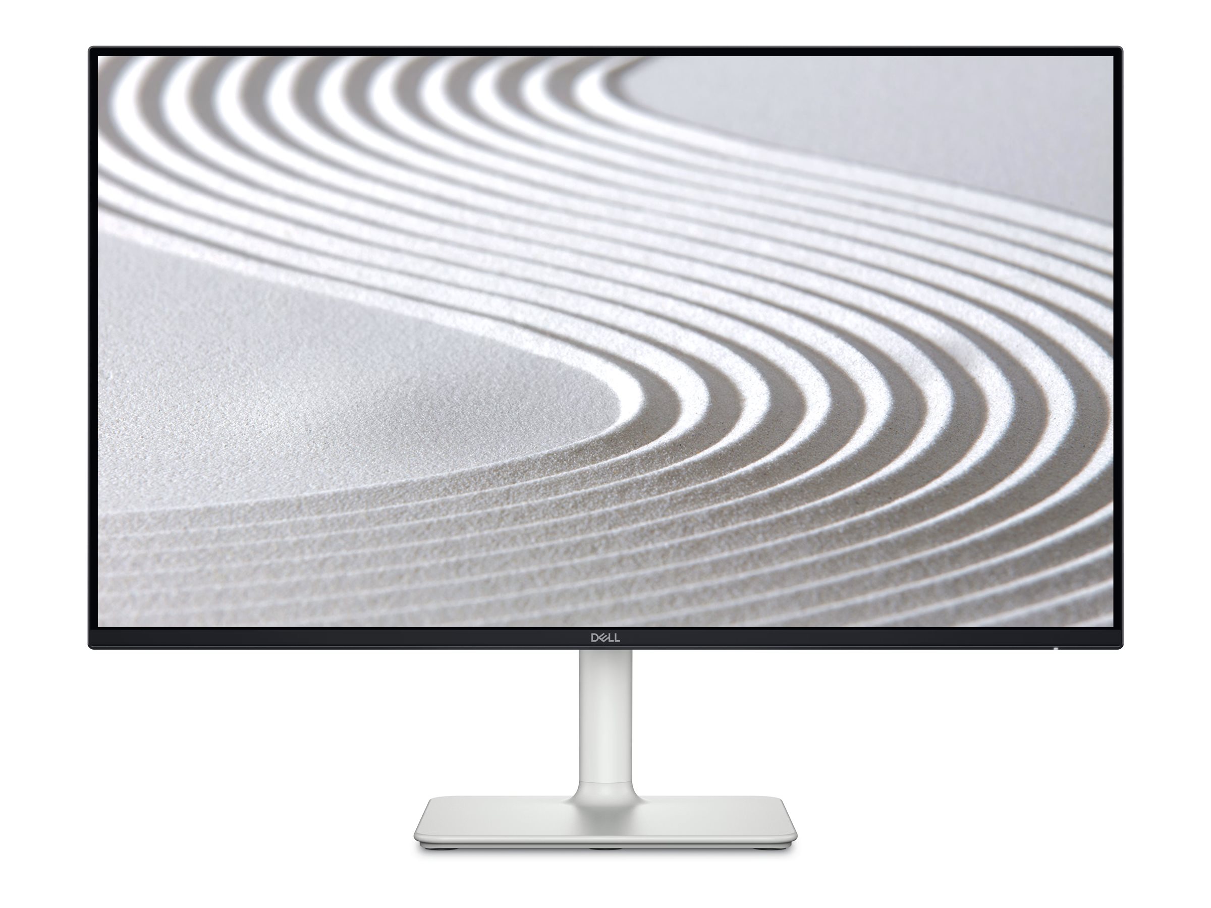 Dell S2425H 23,8 tums Full HD-bildskärm i vitt framifrån