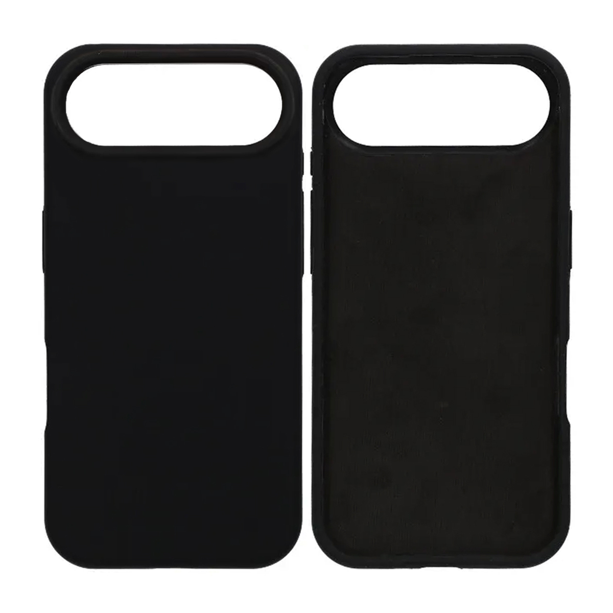 iPhone Air silikonskal mikrofiberfoder svart