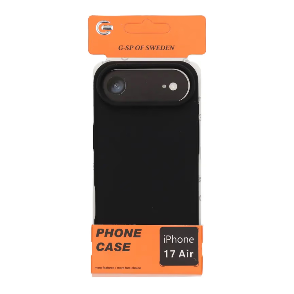 iPhone Air silikonskal mikrofiberfoder svart