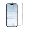 iPhone Air 2.5D skärmskydd härdat glas svart ram