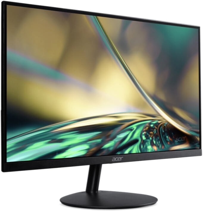 Acer SA322QA 31,5 tums Full HD-bildskärm snett framifrån